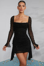 Isabelle | Women's Ruched Mini Going Out Dress | Wedding Guest · Eltrendio