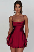 Isla | Women's Cami Mini Dress | Cowl Neck · Eltrendio