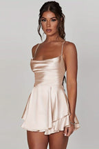 Isla | Women's Cami Mini Dress | Cowl Neck · Eltrendio