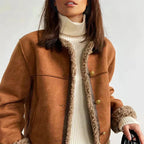 Isla | Women's Cropped Jacket | Shearling-Lined · Eltrendio