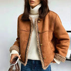 Isla | Women's Cropped Jacket | Shearling-Lined · Eltrendio