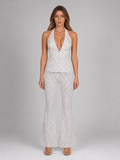 Isla | Women's Halter Co-Ord Set | Polka Dot · Eltrendio