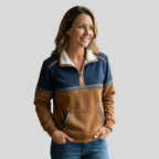 Isla | Women's Quarter-Zip Sweatshirt | Aztec Print
