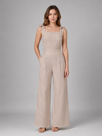 Isla | Women's Wide-Leg Jumpsuit | Tie Shoulder · Eltrendio