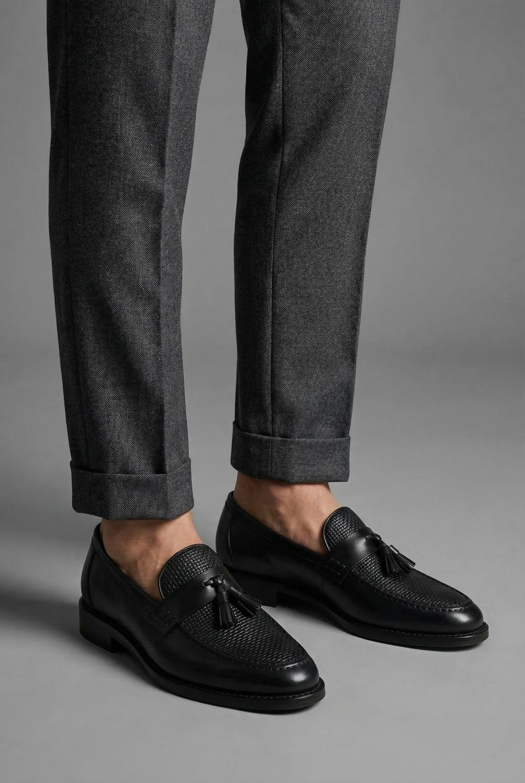 Oliver | Men's Tassel Loafers | Woven Detail · Eltrendio