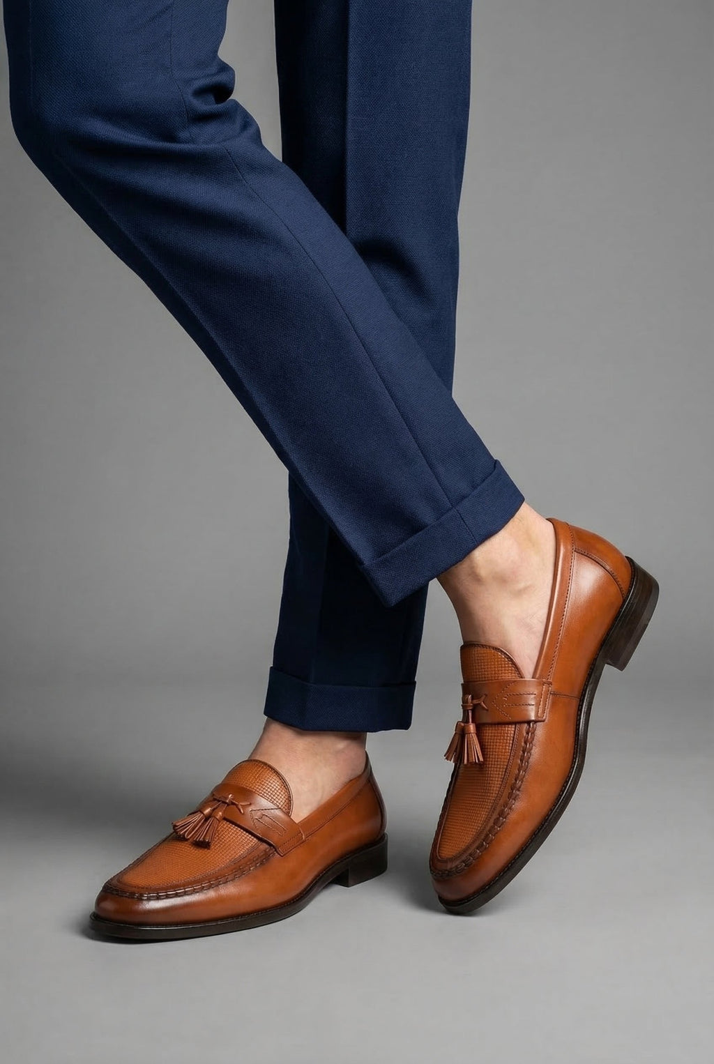 Oliver | Men's Tassel Loafers | Woven Detail · Eltrendio