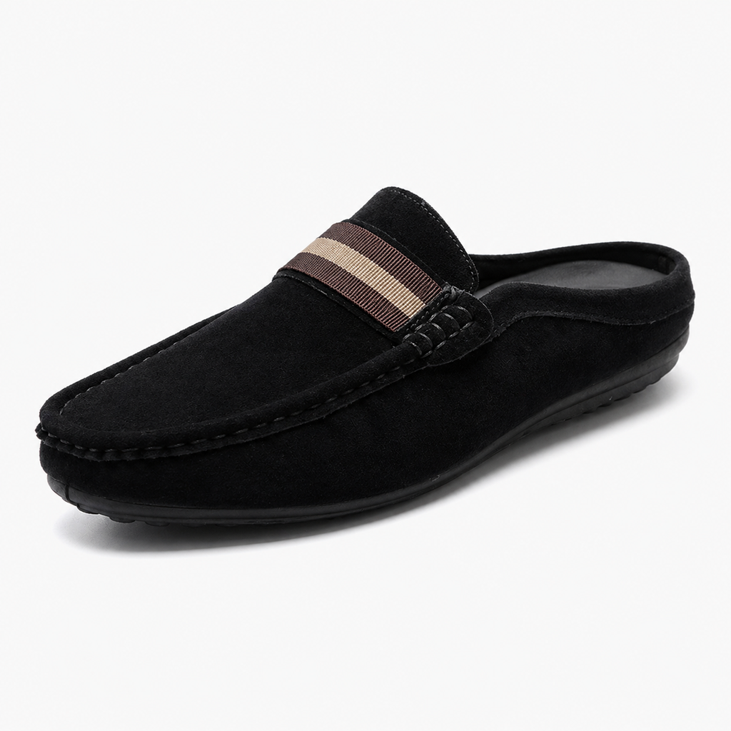 Marcus | Men's Slip-On Moc Toe Low Profile Casual Footwear | Backless Loafers · Eltrendio