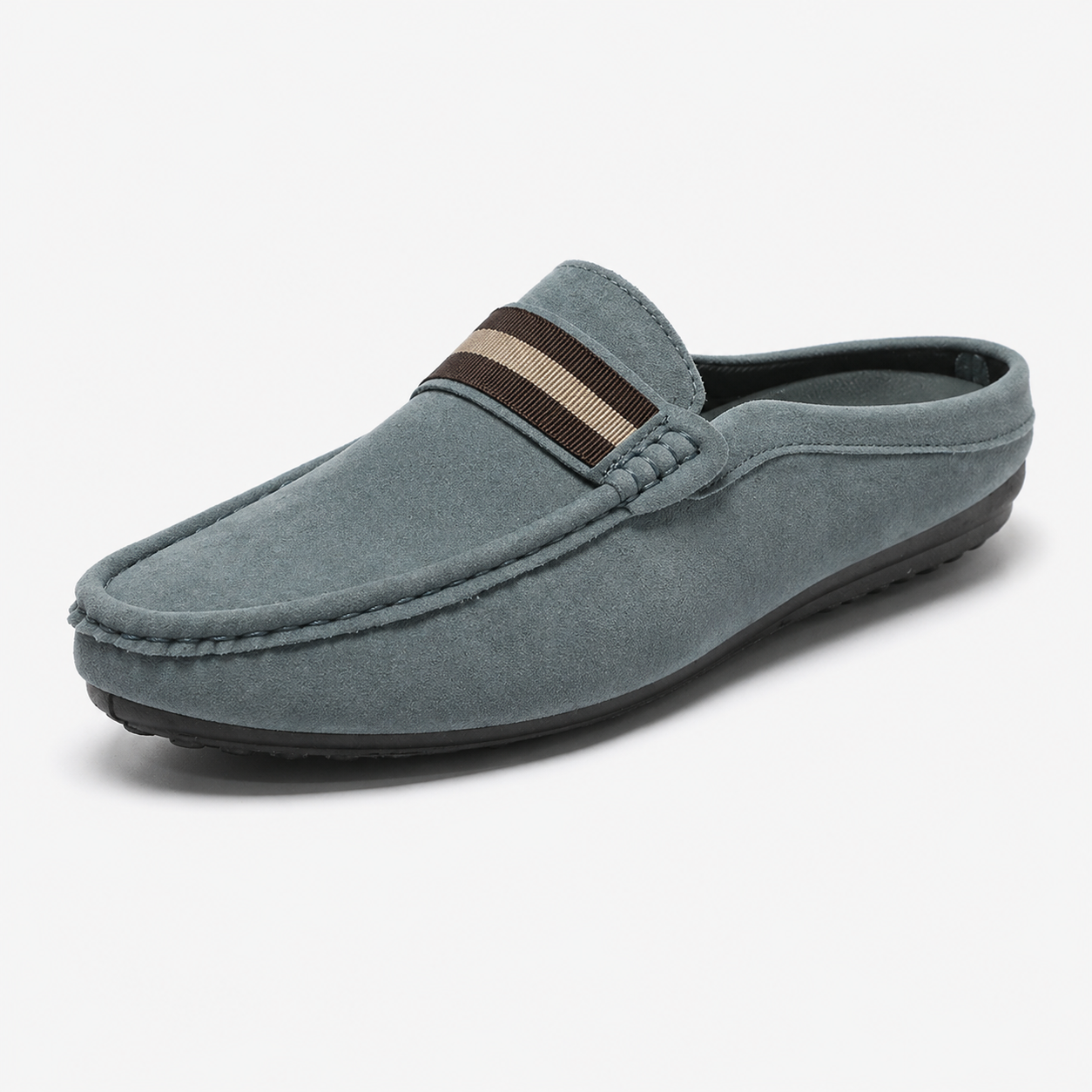 Marcus | Men's Slip-On Moc Toe Low Profile Casual Footwear | Backless Loafers · Eltrendio