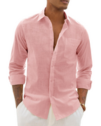 Oliver | Men's Long Sleeve Shirt | Chest Pocket • Eltrendio