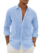 Oliver | Men's Long Sleeve Shirt | Chest Pocket • Eltrendio