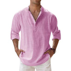 George | Men's Collarless Shirt | Button Placket · Eltrendio