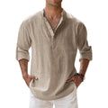 George | Men's Collarless Shirt | Button Placket · Eltrendio