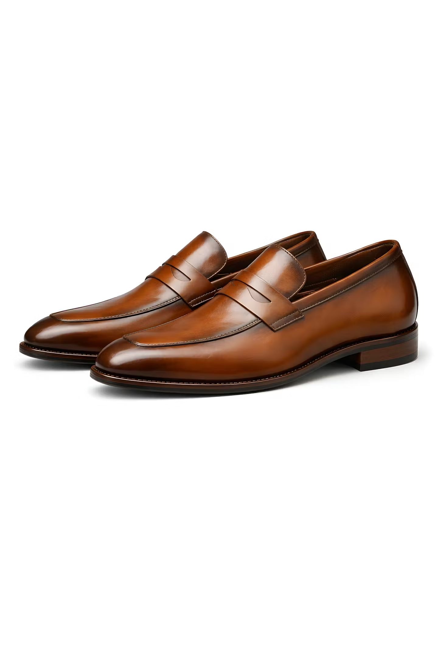 Nathan | Men's Slip-On Moc Toe Low Profile Casual Footwear | Penny Loafers · Eltrendio