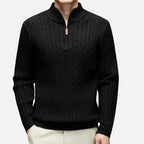 Oliver | Men's Half-Zip Jumper | Cable-Knit · Eltrendio