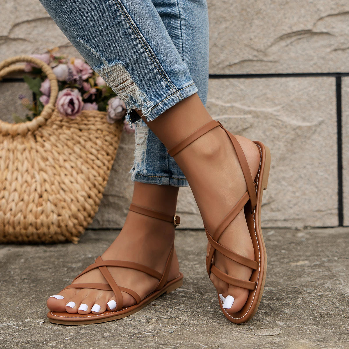 Poppy | Women's Classic Sandals | Ankle Strap · Eltrendio