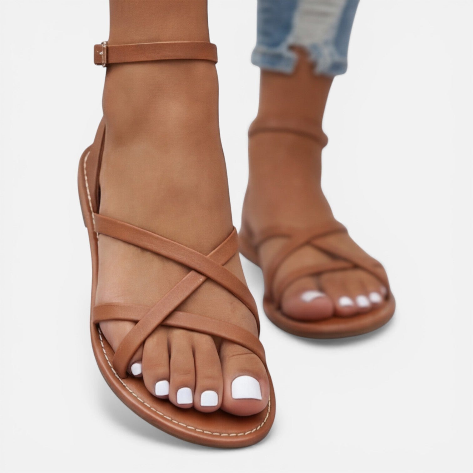 Poppy | Women's Classic Sandals | Ankle Strap · Eltrendio