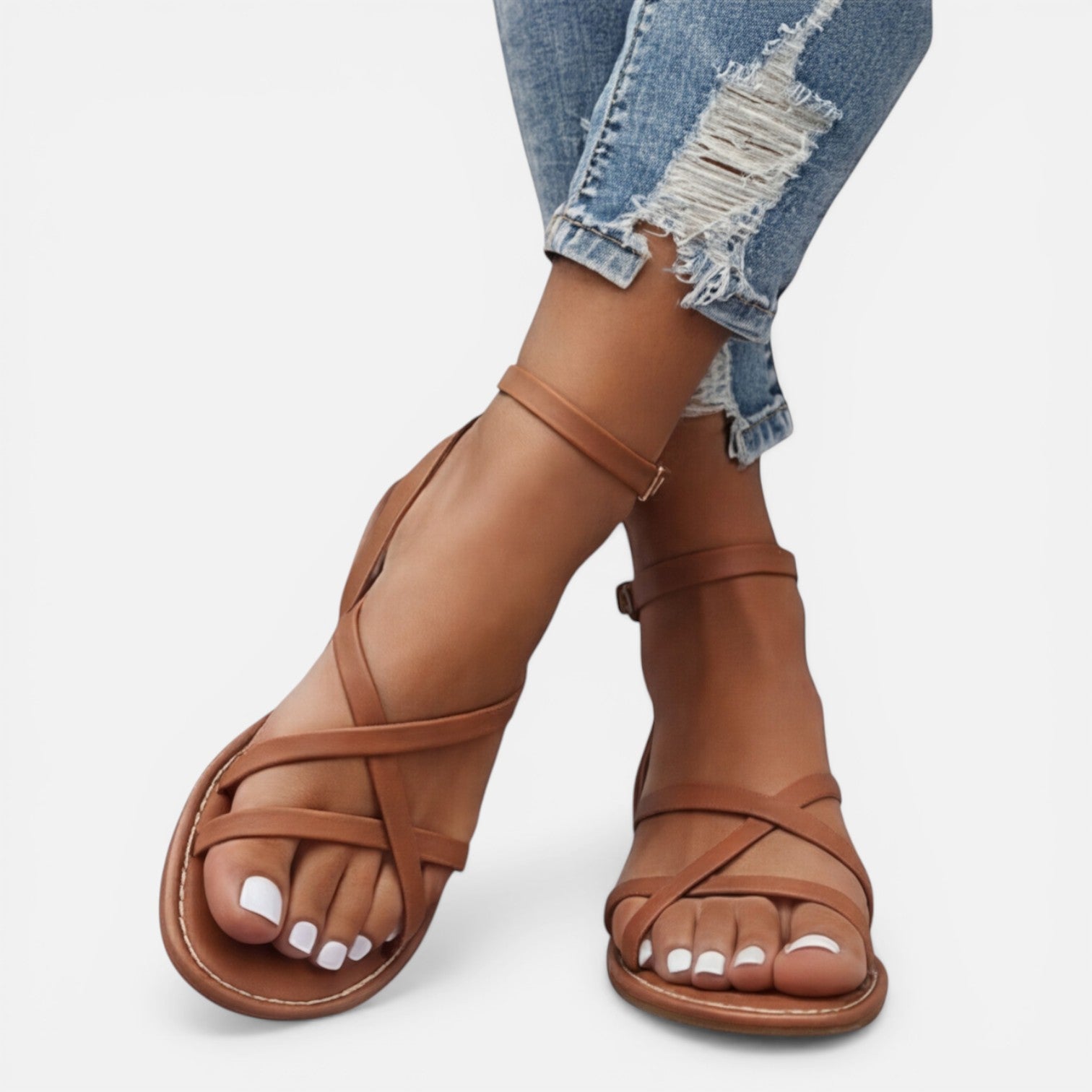 Poppy | Women's Classic Sandals | Ankle Strap · Eltrendio