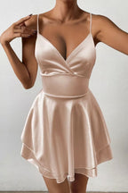 Sophie | Women's V-Neck Mini Dress | Spaghetti Straps · Eltrendio