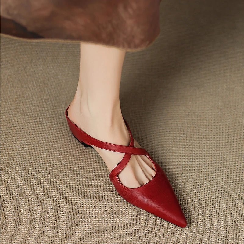 Grace | Women's Flats | Cross Strap · Eltrendio