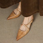 Grace | Women's Flats | Cross Strap · Eltrendio