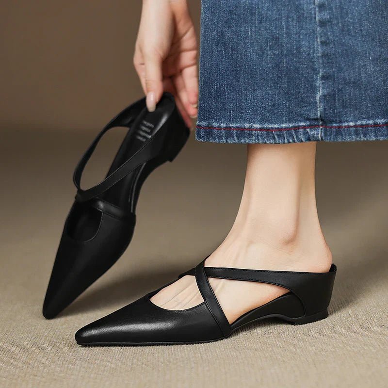 Grace | Women's Flats | Cross Strap · Eltrendio
