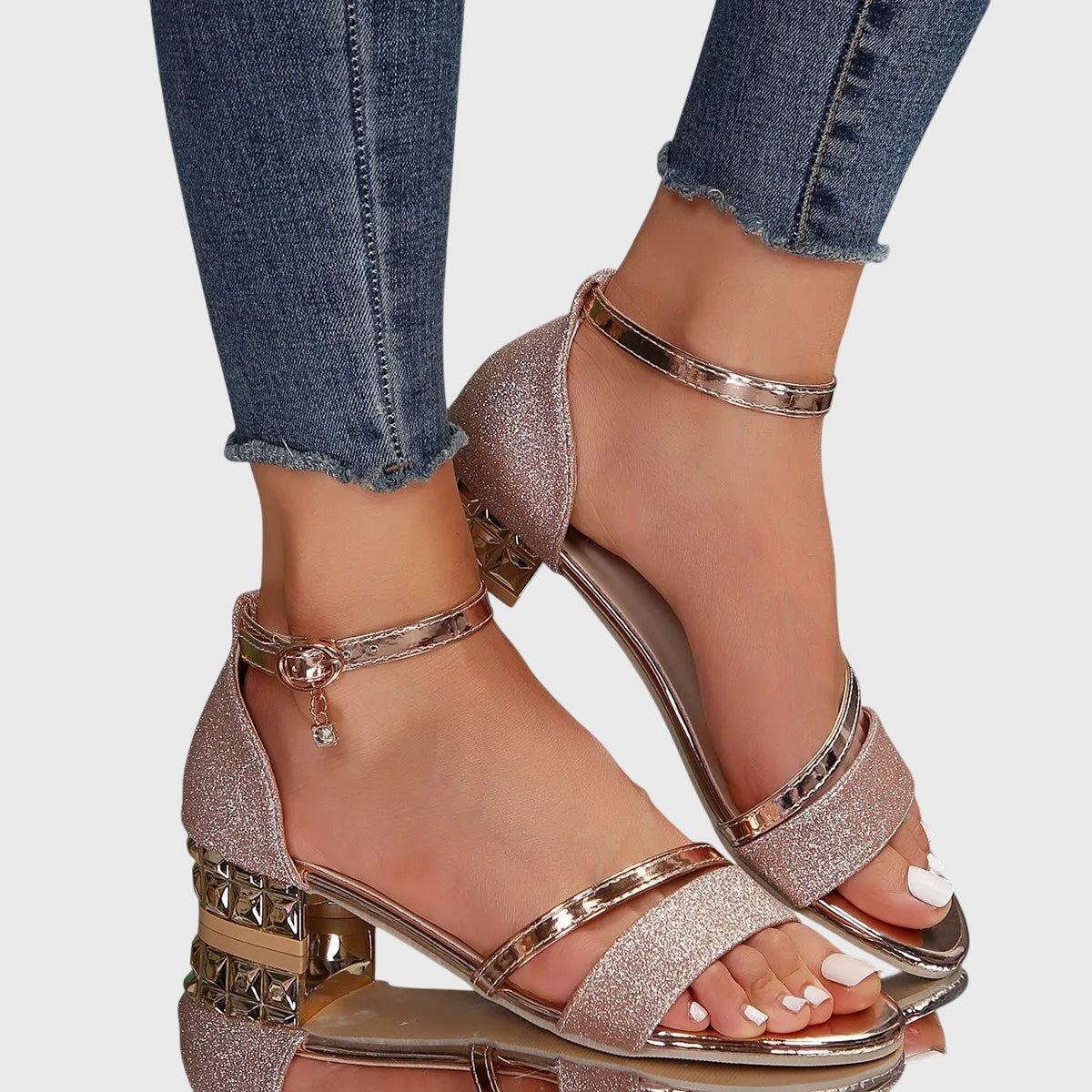 Olivia | Women's Wide Fit Sandals | Ankle Strap · Eltrendio
