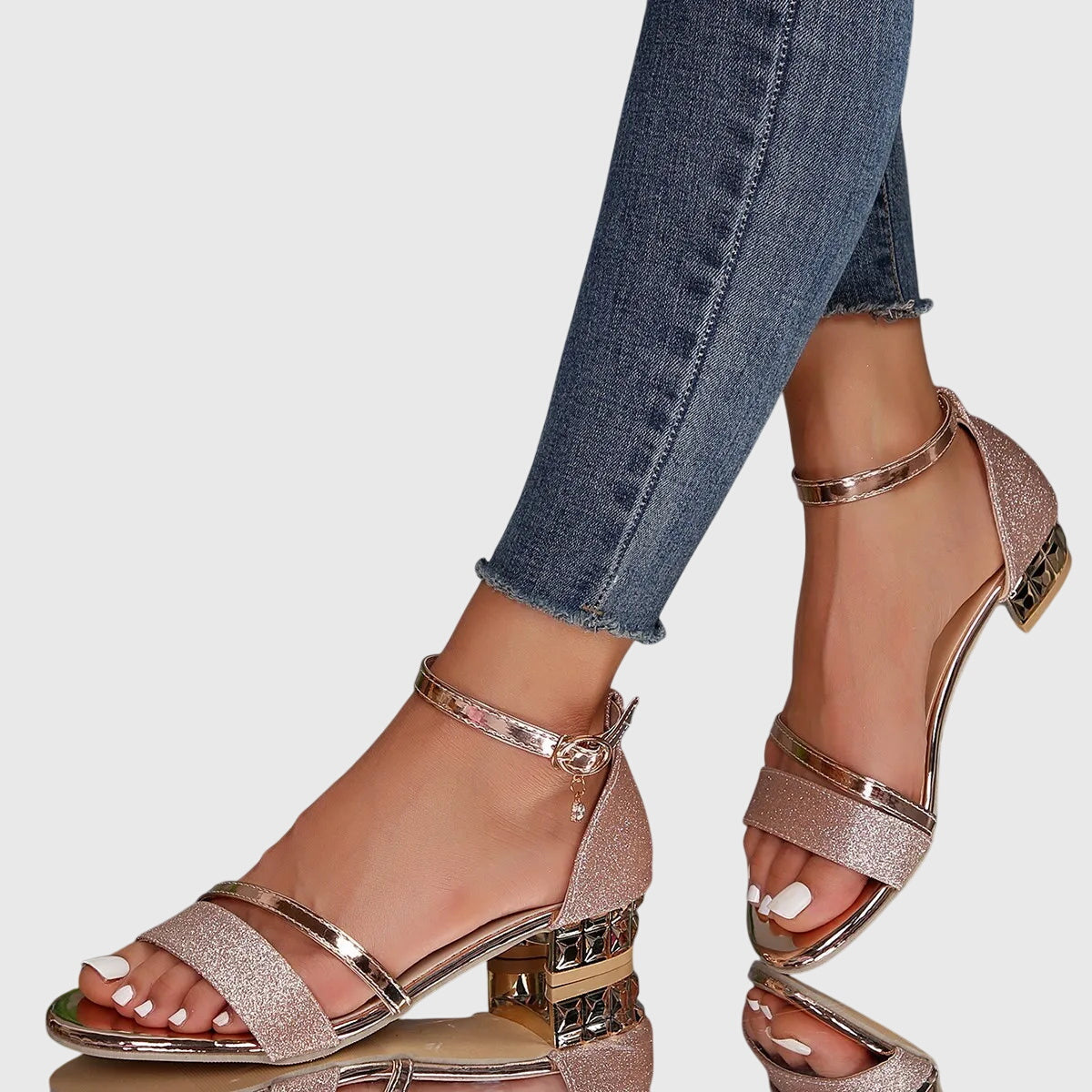 Olivia | Women's Wide Fit Sandals | Ankle Strap · Eltrendio