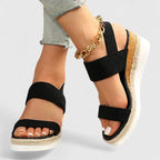 Charlotte | Women's Wide Fit Sandals | Wedge Sole · Eltrendio