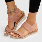 Charlotte | Women's Wide Fit Sandals | Wedge Sole · Eltrendio