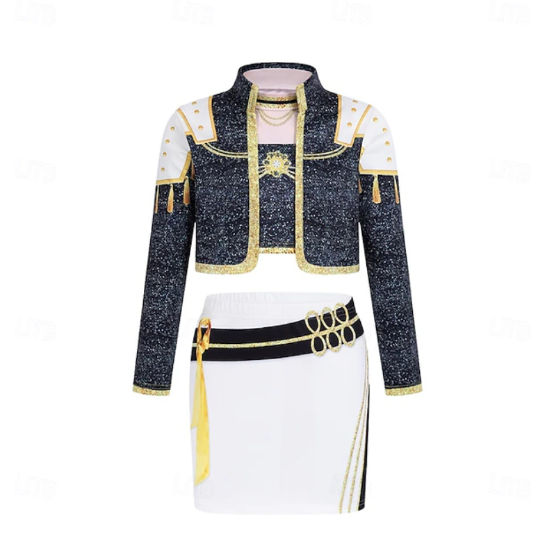 Emily | Girls Performance Costume Set | Cropped Jacket And Skirt Outfit