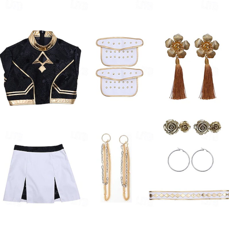 Emily | Women's Sequin Performance Costume Set | Shoulder Panel Stage Outfit