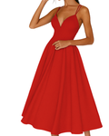 Katie | Women Wedding Guest Strappy Midi Dress - Image 3