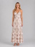 Emmeline | Women’s Floral Maxi Dress | Halter Neck Wedding Guest