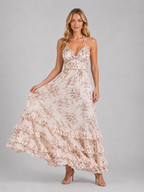 Emmeline | Women’s Floral Maxi Dress | Halter Neck Wedding Guest 4