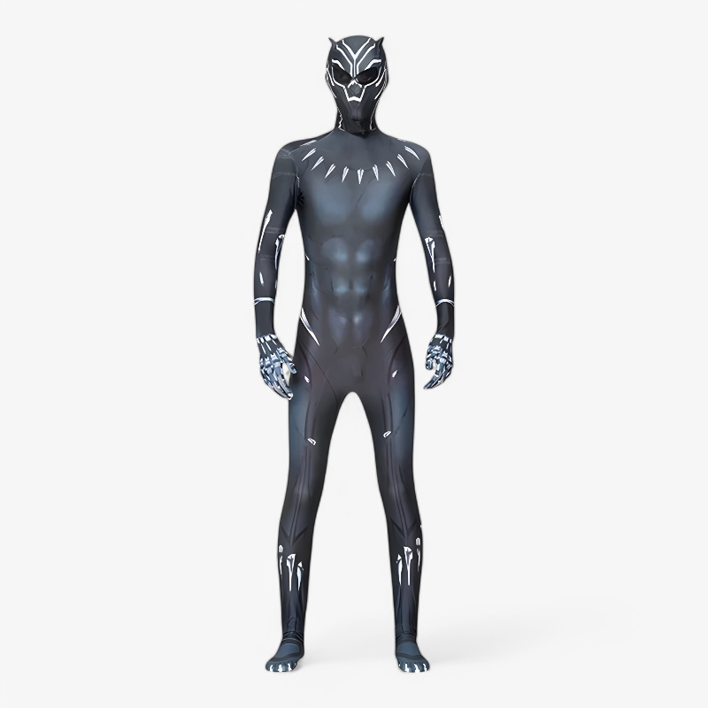 Ethan | Children's Superhero Print Costume Jumpsuit | Full Body Covering Mask Superhero Themed Party-Costume Set-Eltrendio