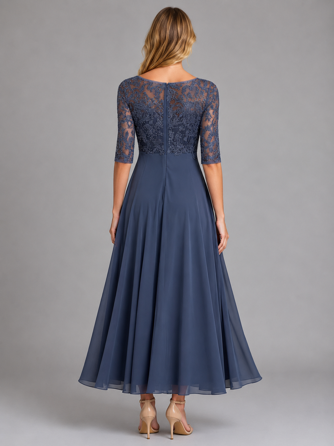 Evangeline | Women’s Maxi Dress | Lace Bodice Wedding Guest 2