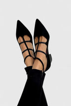 Abigail | Multi Strap Pointed Heels