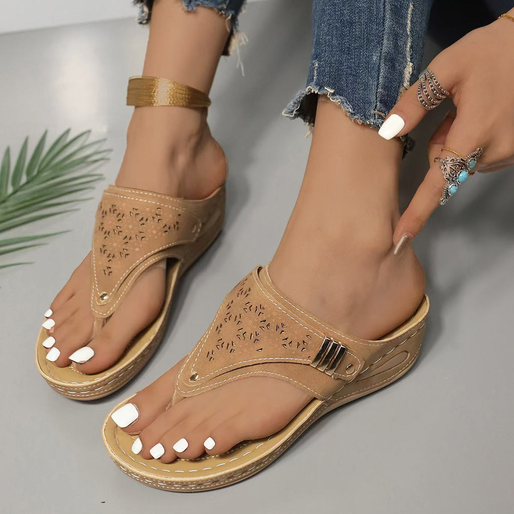 Wedge Sandals For Women | Casual Slip On Wedges-Women Shoes-Eltrendio