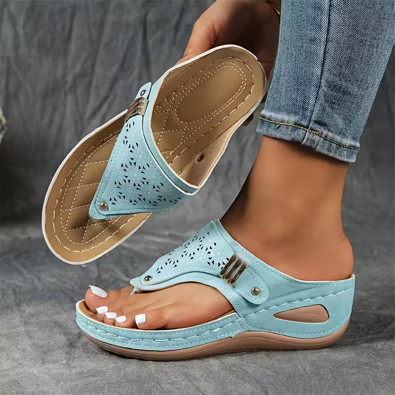 Wedge Sandals For Women | Casual Slip On Wedges-Women Shoes-Eltrendio