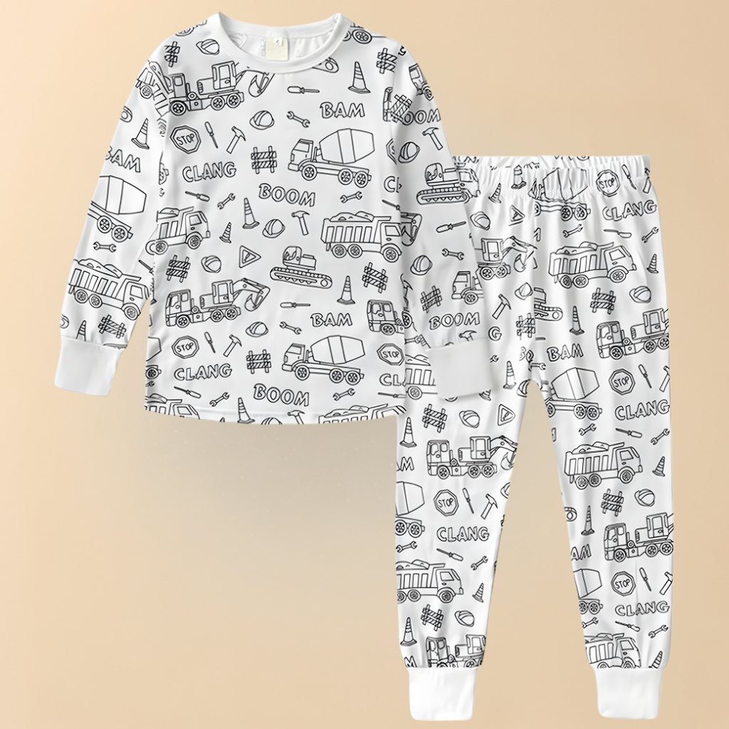 George | Kid's Christmas Pyjama Set | Holiday Print Long Sleeve Sleepwear-Kids Pajama-Eltrendio
