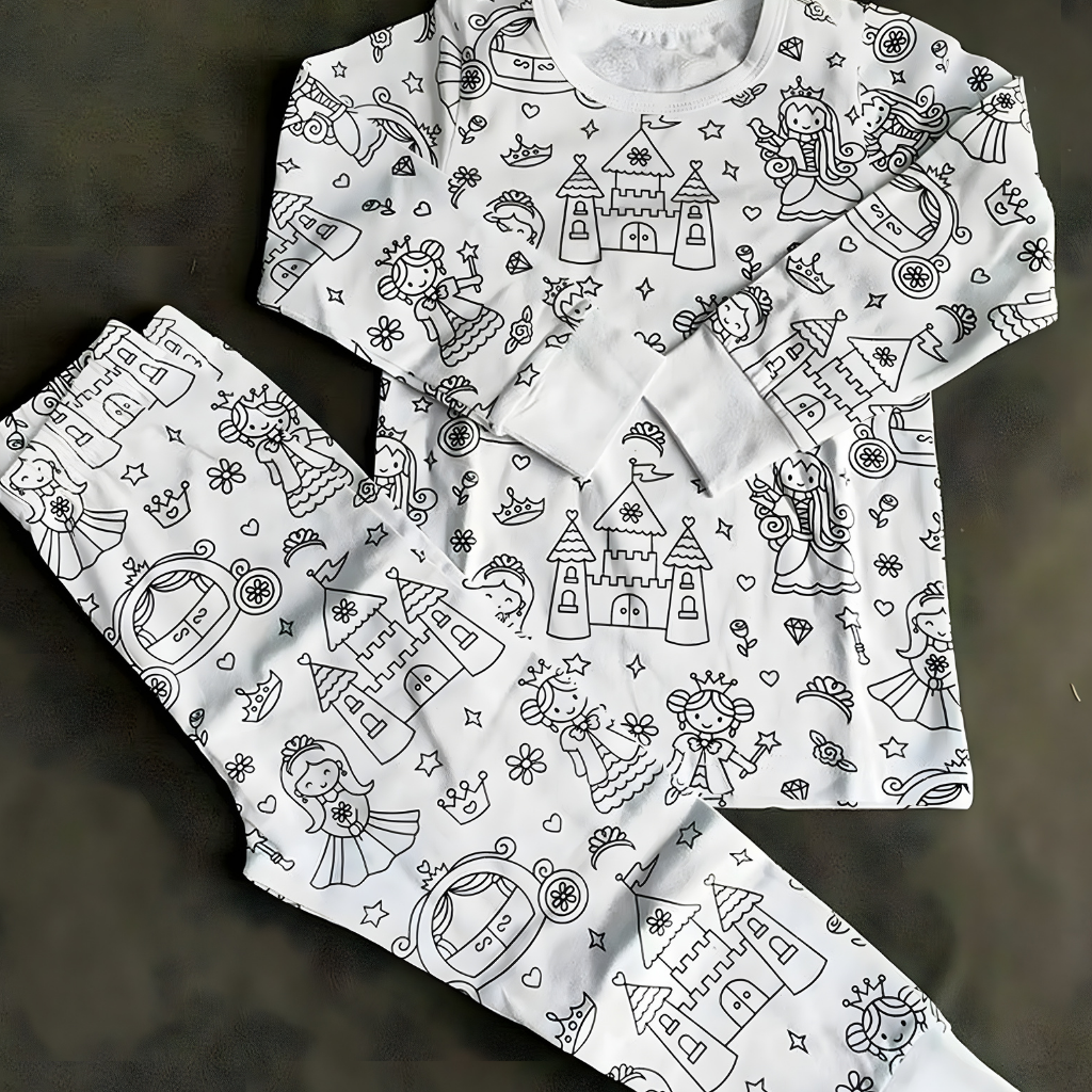 George | Kid's Christmas Pyjama Set | Holiday Print Long Sleeve Sleepwear-Kids Pajama-Eltrendio