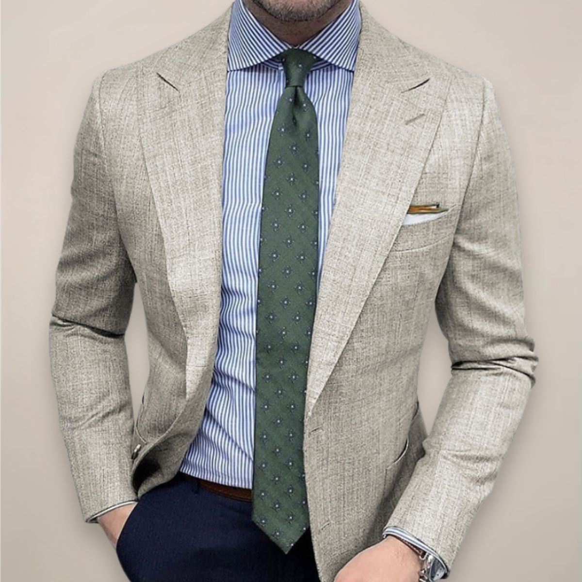 Harold | Men’s Spring Textured Tailored Blazer Jacket