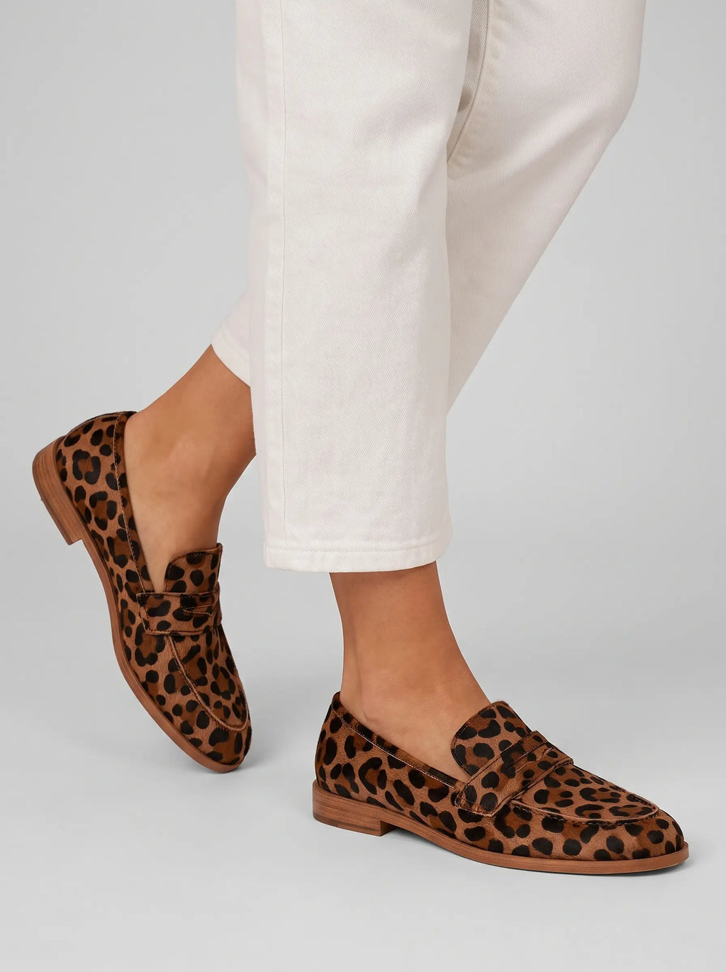 Harlow | Women’s Loafers | Leopard Print Penny