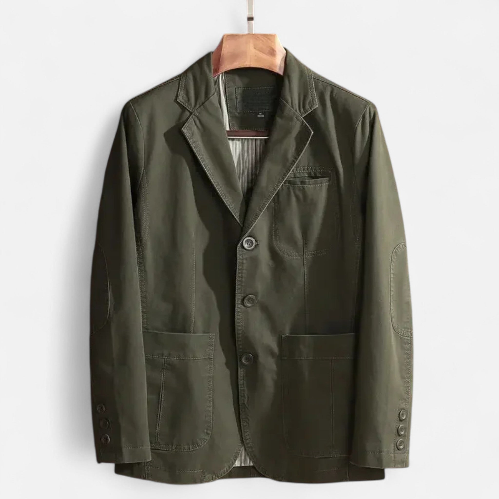 Hartwell | Men’s Single Breasted Casual Blazer | Notch Lapel Patch Pockets Daily Wear-Men Blazer-Eltrendio
