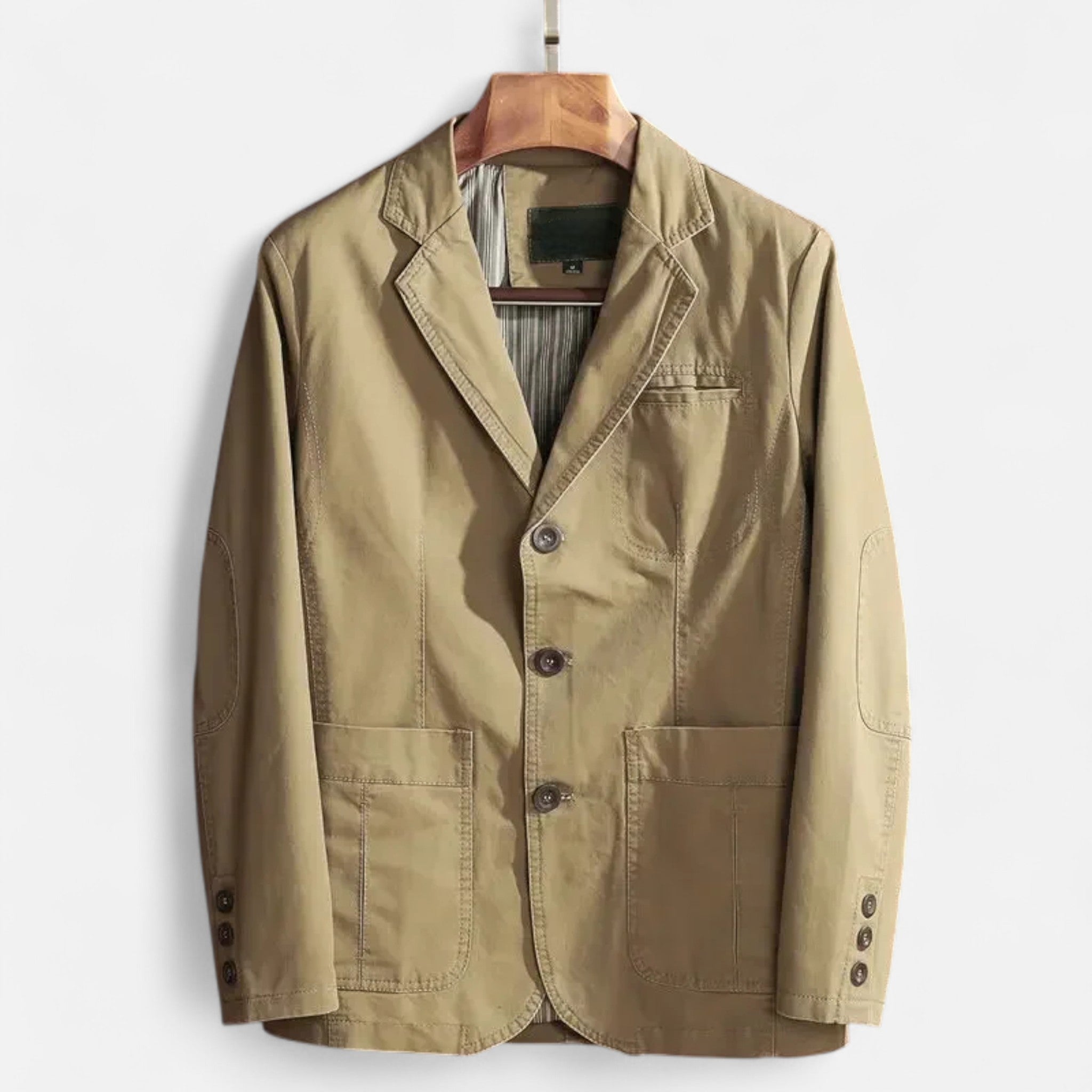Hartwell | Men’s Single Breasted Casual Blazer | Notch Lapel Patch Pockets Daily Wear-Men Blazer-Eltrendio