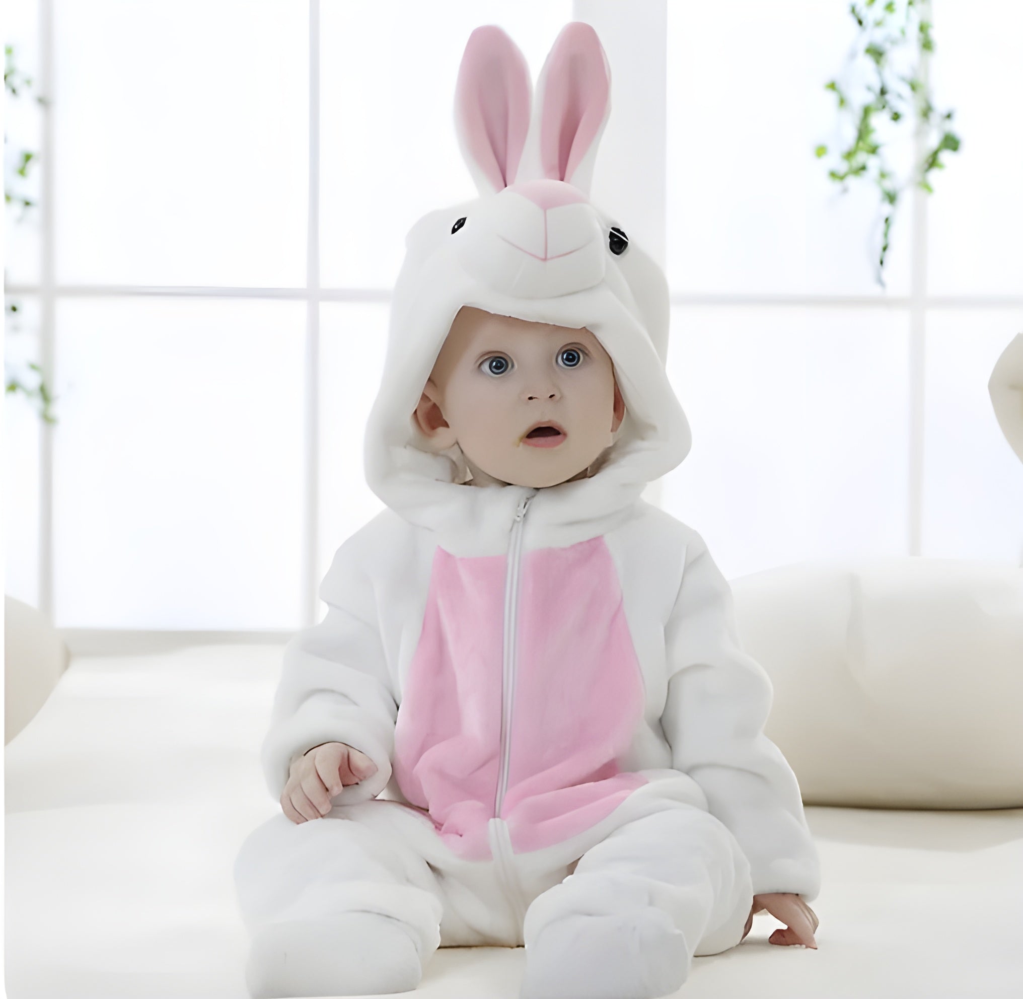 Harvey | Children's Cow Costume Jumpsuit | Hooded Animal Print Themed Party Participation-Kids Costume Set-Eltrendio