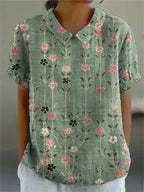 Hazel | Women’s Blouse | Peter Pan Collar Short Sleeve 2