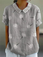 Hazel | Women’s Blouse | Peter Pan Collar Short Sleeve 5