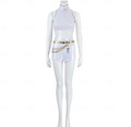 Isla | Women's Costume Shorts Set | Sleeveless Chain Detail Cosplay Wear