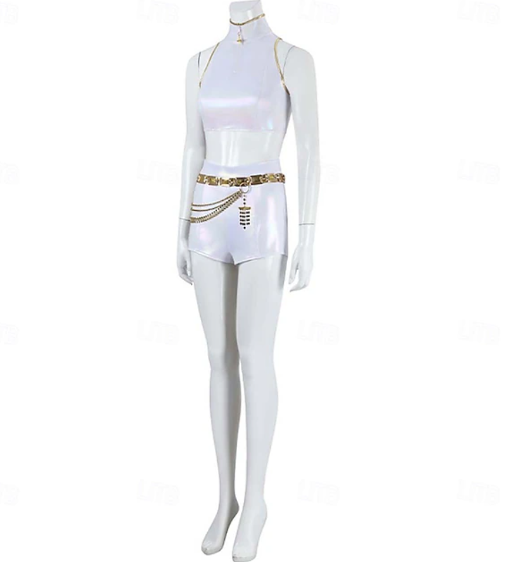 Isla | Women's Costume Shorts Set | Sleeveless Chain Detail Cosplay Wear